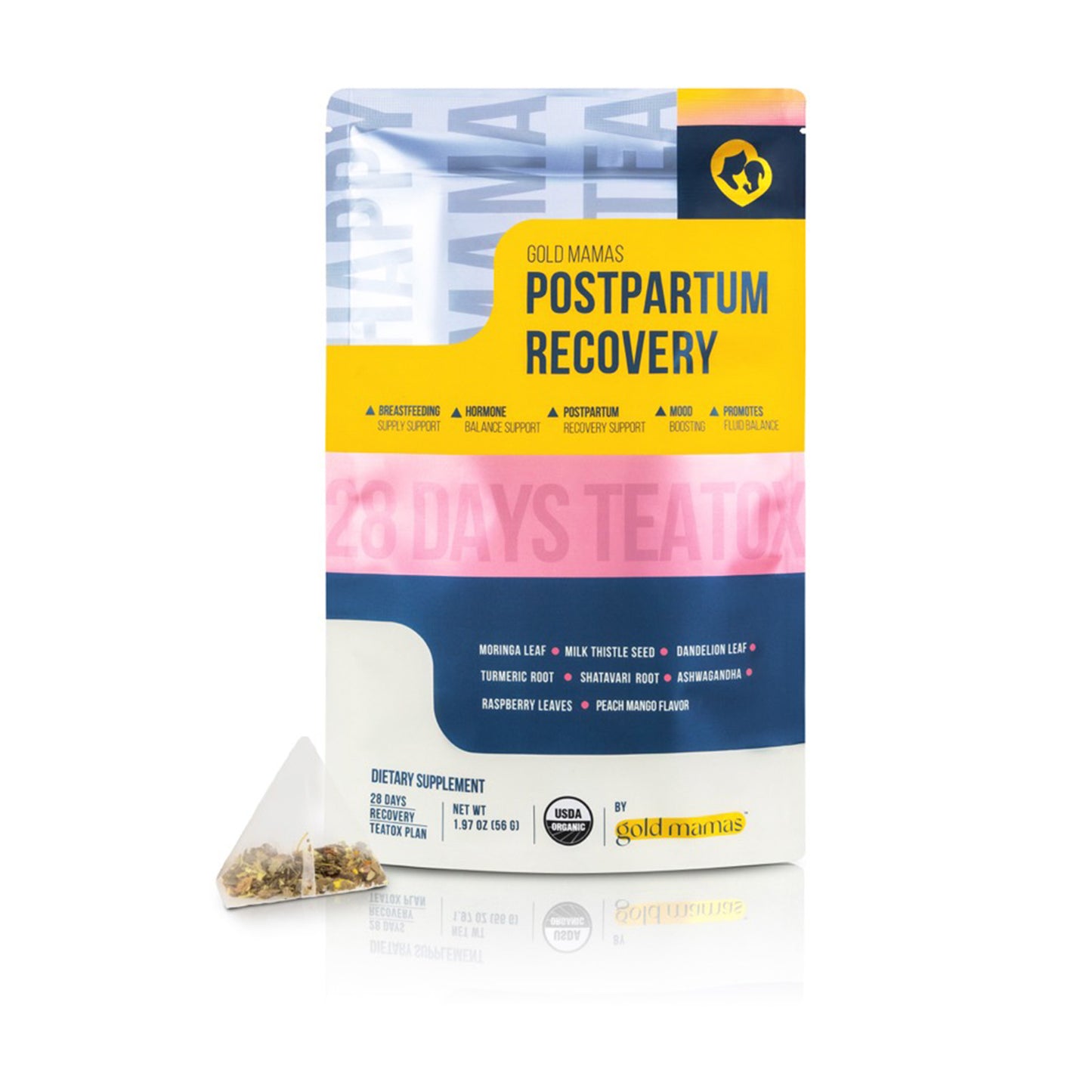 Happy Mama Teatox | Postpartum Recovery | Lactation Support | 100% Organic Herbal Tea
